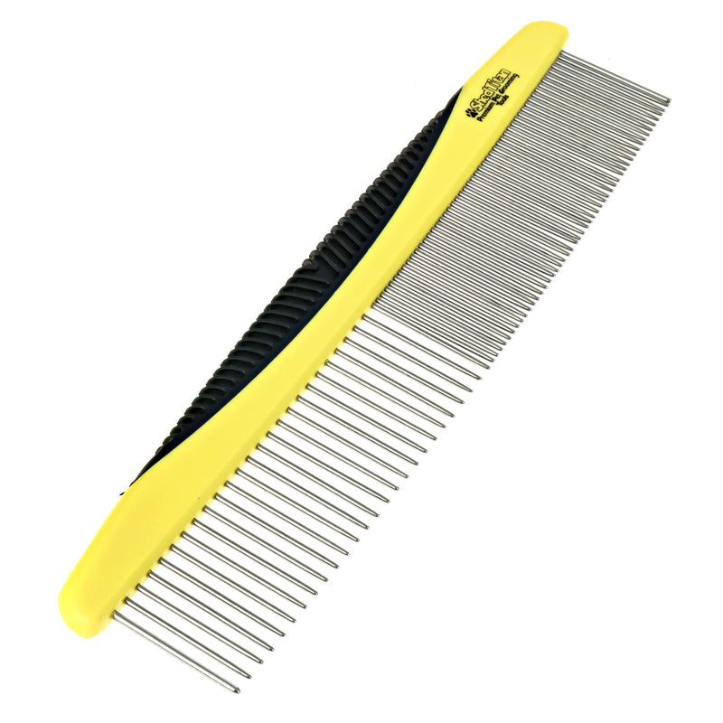 Metal Dog Comb for Matted Hair & Detangler Combs Set - Remove Tangles & Matted Fur - Easy Safe Cat & Dog Combs for Grooming Doodles - BeesActive Australia