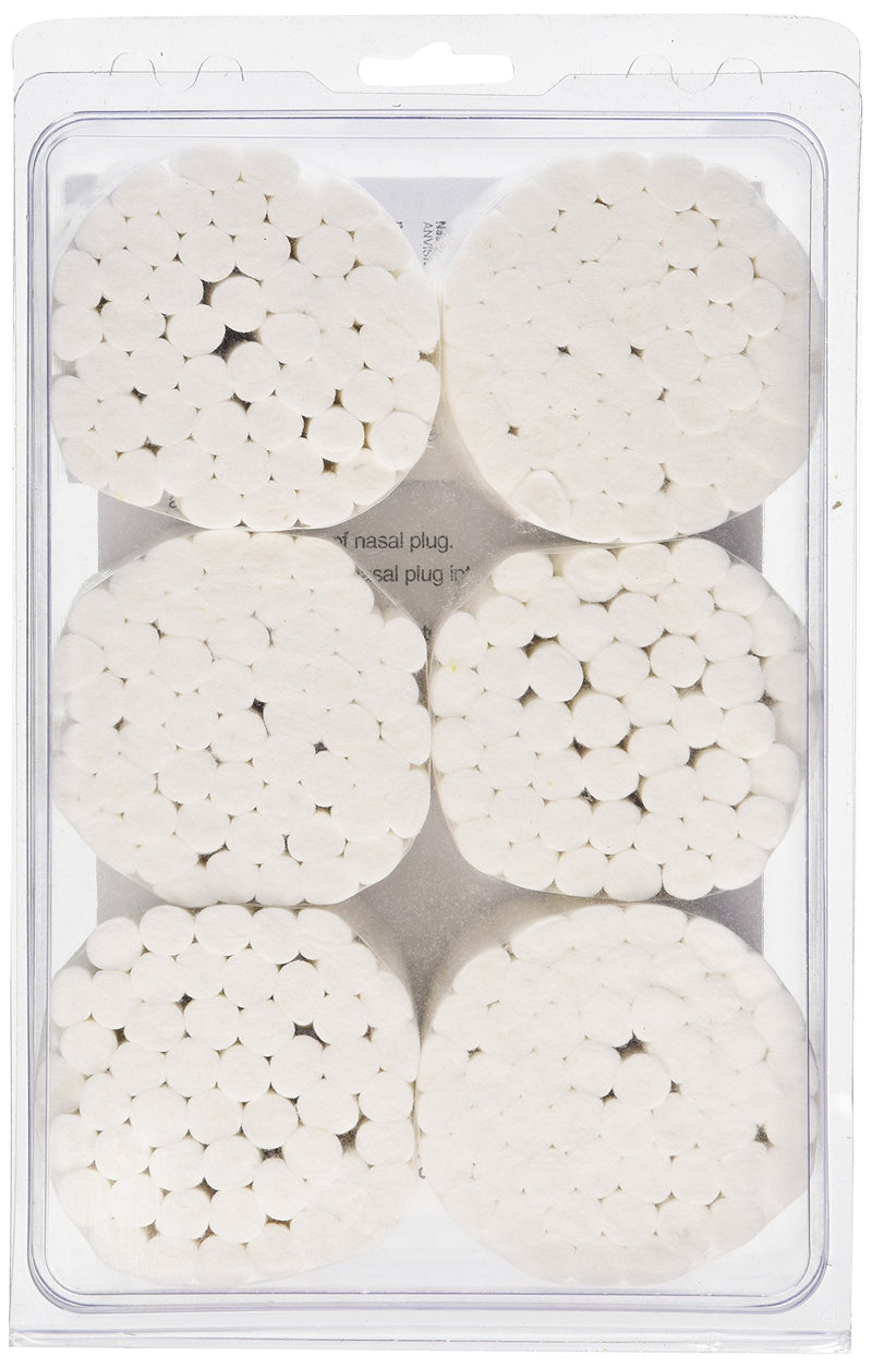 MUELLER Sports Medicine Nasal Plugs, Nose Bleed Stopper for Men and Women, First Aid Kit Medical Supplies, 100% Virgin Cotton, 300 Pieces 300 Count (Pack of 1) White - BeesActive Australia