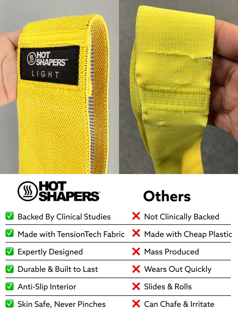 Hot Shapers Resistance Bands for Working Out – Exercise Bands Resistance Set for Women & Men – Home Gym Equipment for Strength Training, Stretching, Physical Therapy, Glutes & Full-Body Workouts
