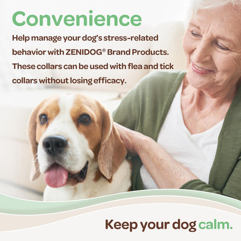 Dog Calming Collar with Pheromones - Zenidog Long-Acting Collar, Dog Calming Pheromone Collar, Long-Acting Pheromones for Dogs, Calming Collar, Dog Calming, Calming Collar for Dogs (Large Dogs) Large Dogs - PawsPlanet Australia