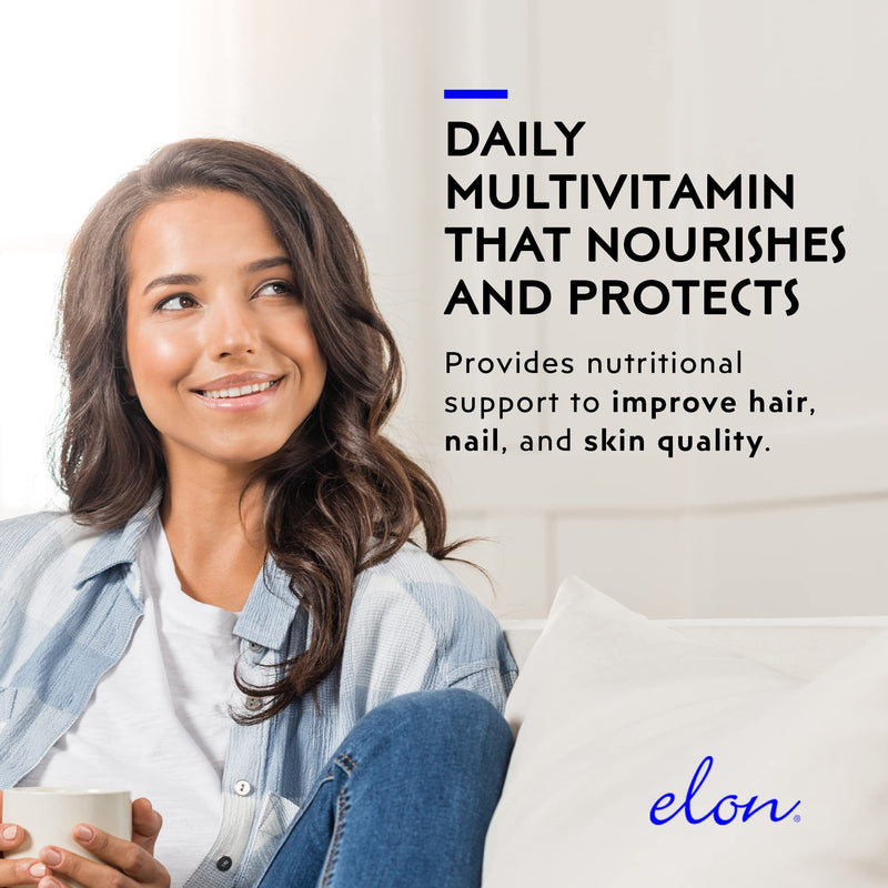 Elon Matrix 5000 Complete Multivitamin — Skin, Hair and Nail Growth Vitamins — Healthy Hair Growth Vitamins for Women & Men — 5000Mcg Biotin Supplement, Pack of 2 (120 Day Supply) 1 Count (Pack of 2)