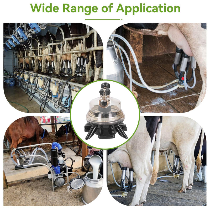 Cow Milking Claw, 150ml Goats Sheep Milk Collector Container Replacement Part Plastic Farm Tool for Mobile Trolley or Milking System