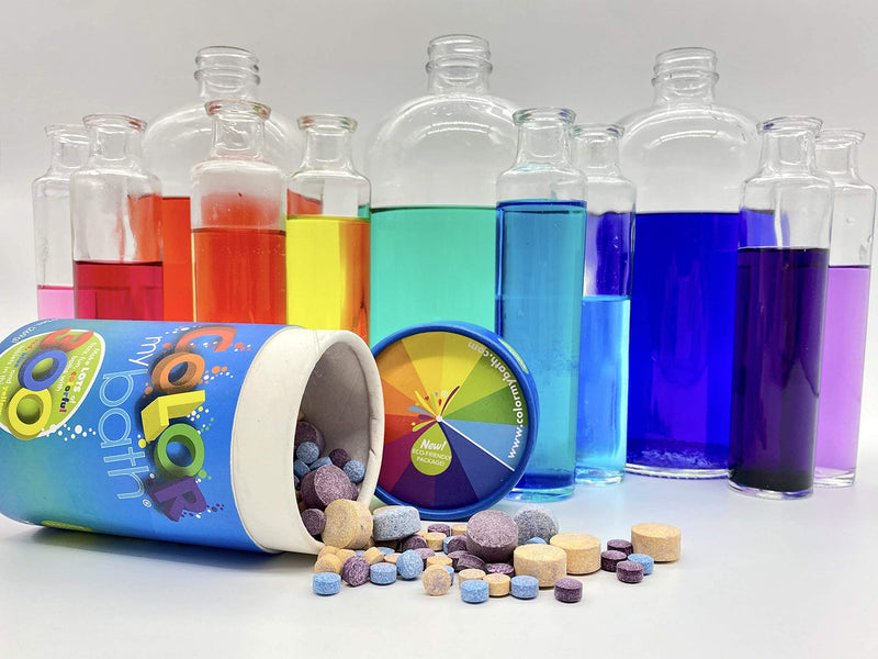 300 Count - The Original Fizzy Color Changing Tablets - Non Toxic, Non Staining, Fragrance Free Eco-Friendly Container - Fun Educational Bathtime Activity for Kids - Made in The USA - BeesActive Australia
