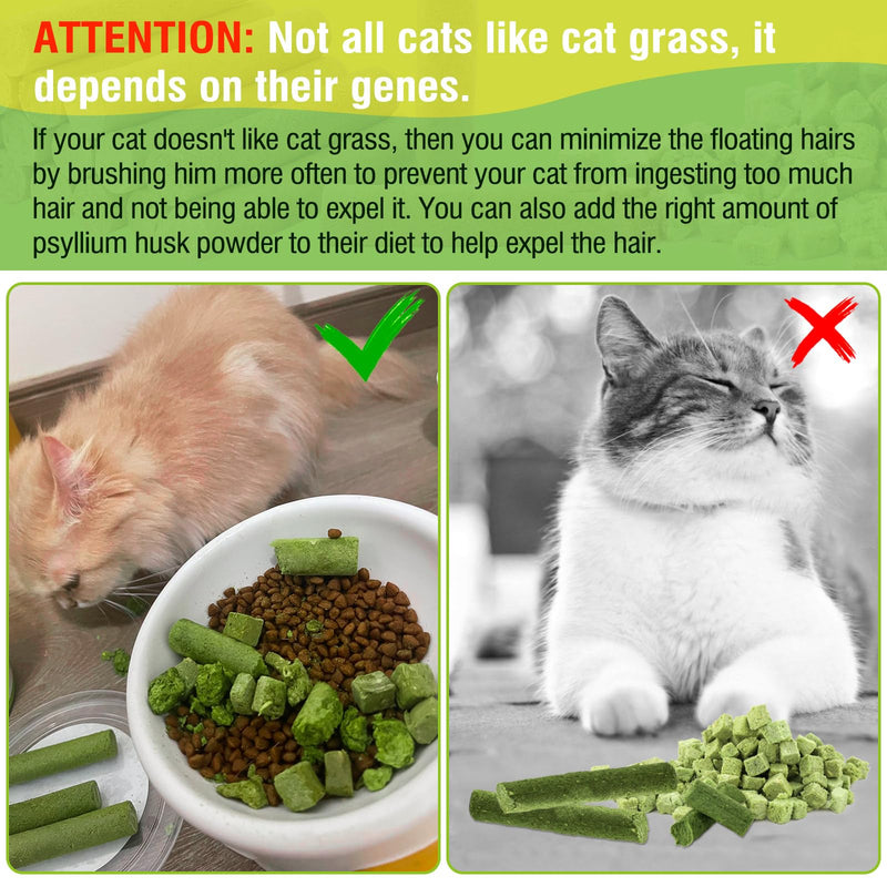 30g Cat Grass Sticks, Delicious Cat Grass Teething Stick Edible Cats Chew Toy Cat Treats Snack for Teeth Cleaning and Hairball Removal 30g