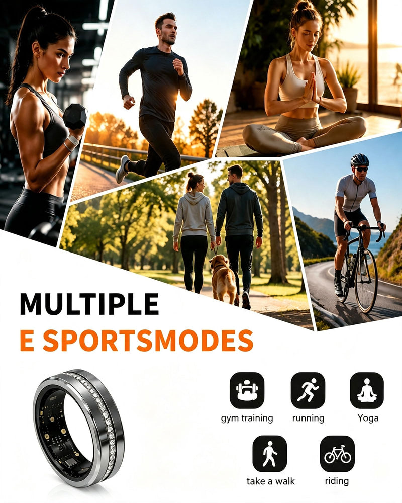 Smart Ring for Women & Men, Smart Ring Sleep Tracker, No Subscription