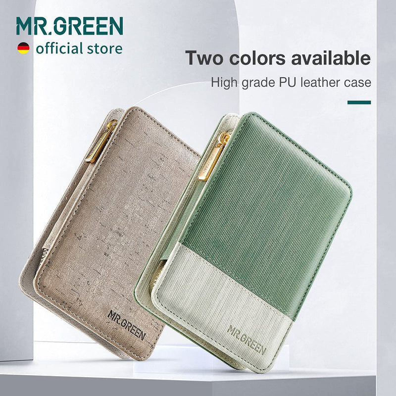 MR.GREEN Manicure Sets Pedicure Kits Stainless Steel Nail Clipper Personal Care Tools with PU Leather Case (Green) Green - BeesActive Australia