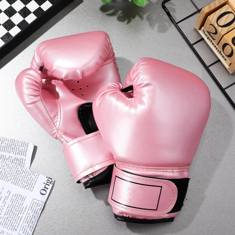Veemoon Boxing Gloves for Kids 3-10 Years, Boys and Girls Boxing Training Gloves Children Kickboxing Practice Equipment - Sponge Endomor Phprotection - Sparring Kickboxing Thai Mitts MMA, Pink