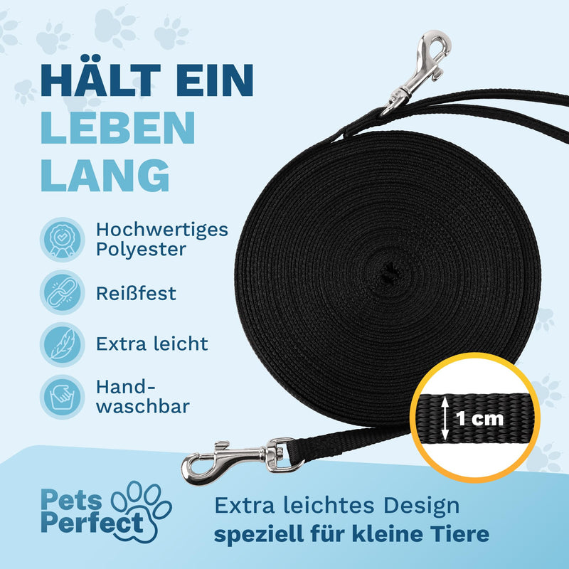Pets Perfect towing leash 10m - Ultralight towing leash for small dogs and cats - Cat leash - Perfect running leash for dogs, cats and puppies 10 meters - BeesActive Australia