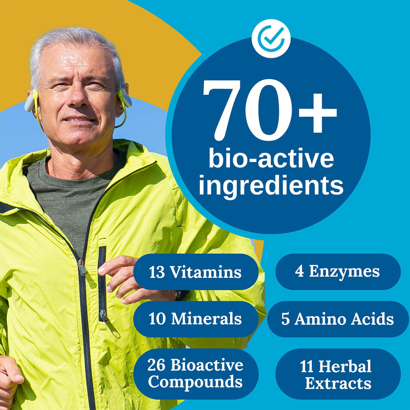 Xtendlife Total Balance Men’s Standard Daily Multivitamin, 30 Day Supply | 70+ Vitamins, Minerals & Herbs - High Potency Supplement for Energy, Immune, Heart, Brain & Digestive Support Men's Standard