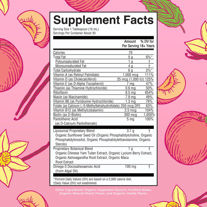 MARYRUTH'S Women's Multivitamin Liposomal, Ultra Absorption, 15.22 Fl Oz | Sugar Free, Immune Support, Ultra Absorption, Ashwagandha, Folate 15.22 Fl Oz (Pack of 1)