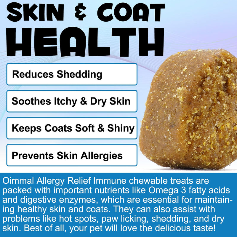 Chews for Itching and Immunity in Dogs, Relieves Immunity from Pet Allergies, Itchy Skin and Healthier Coat, Stops Paw Licking, Relieves Itching for All Breeds and Sizes - 30P - BeesActive Australia