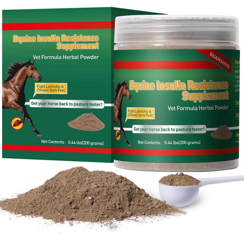 Insulin Resistance Supplement for Horses, Herbal Formulated for High Insulin, Chronic Laminitis, Cushing's Syndrome, Sore Feet, Blood Sugar Reduction & Metabolic Enhancement, 0.44 lbs - BeesActive Australia