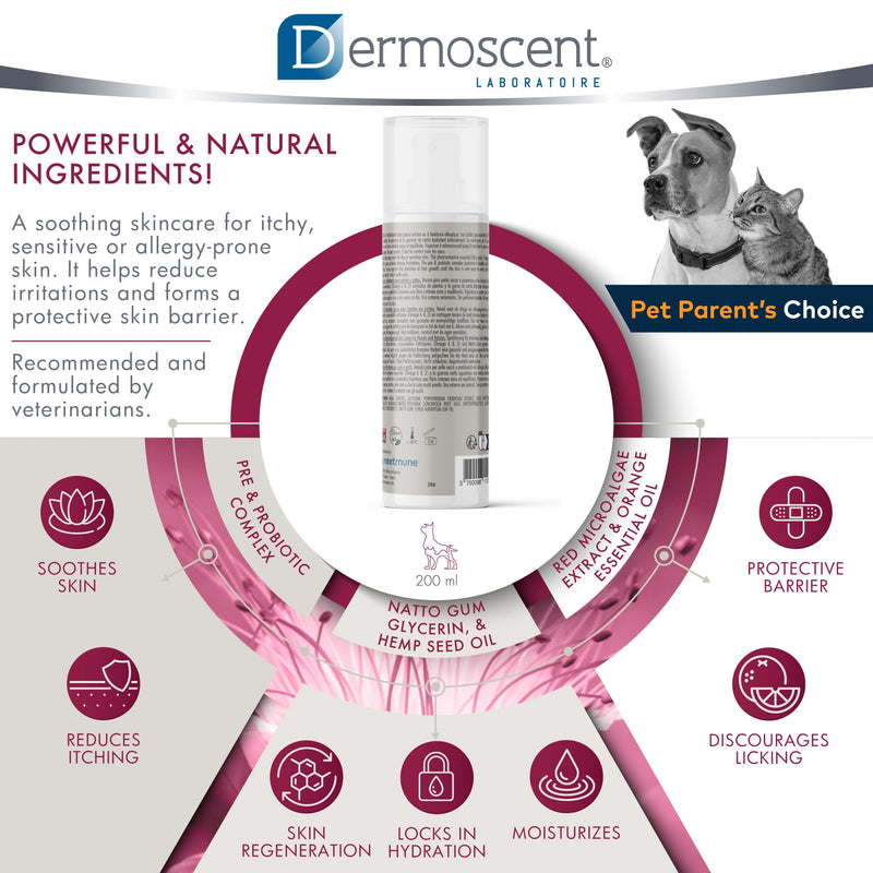 Dermoscent ATOP 7 Max Hydra Spray for Pets | Natural Hydrating Mist with Pre & Probiotic Complex for Dry, Allergy & Atopy-Prone Skin Relieves Skin Dryness & Protects Cutaneous Barrier Non-Greasy