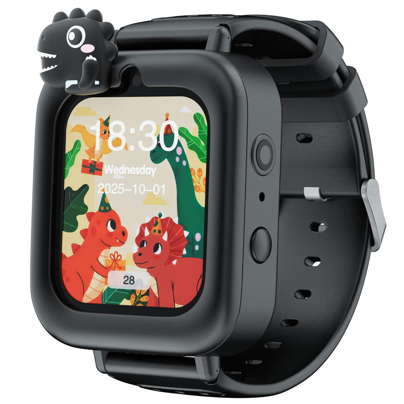 Smart Watch for Kids, Kids Smart Watch Boys, Preschool Toddler Boy Toys Birthday Gift for Boy 3 4 5 6 7 8 9 10 11 12 Years Old Black