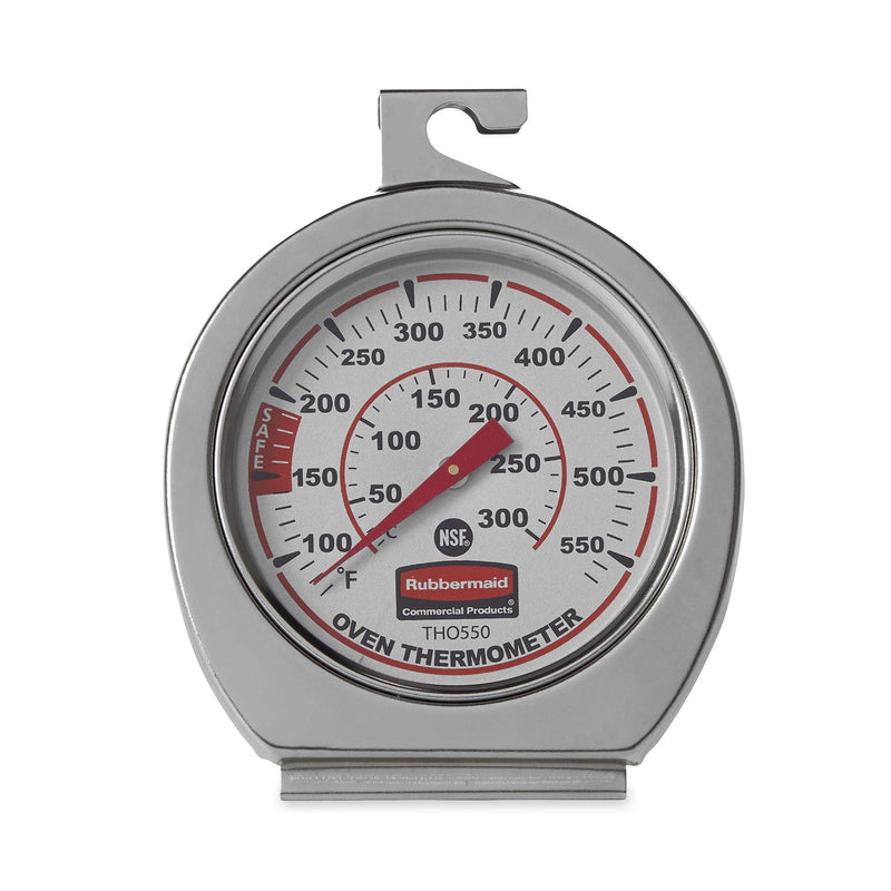 Rubbermaid Commercial Products Stainless Steel Monitoring Thermometer, Safe for Inside Oven/Grill/Smoker, 60-580°F Range, Easy to Read Food Thermometer For Food Resturant/Home Cooking Oven/Grill/Smoker Thermometer - BeesActive Australia