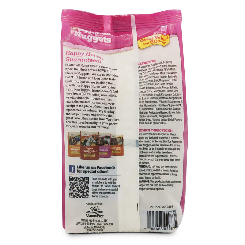 Manna Pro Bite-Size Peppermint Flavor Nuggets | Packed with Vitamins and Minerals | 1 Pound 16 Fl Oz (Pack of 1) - BeesActive Australia