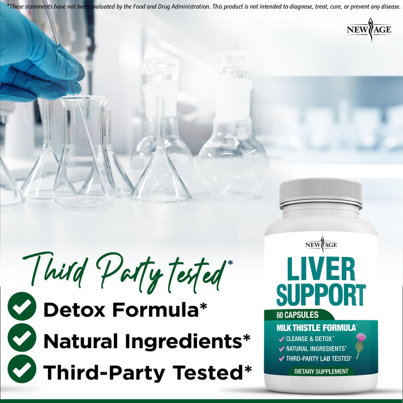 Liver Cleanse Detox & Repair - Milk Thistle Supplement - Liver Support with Choline, Artichoke Extract, Chicory & Dandelion Root Supplement - Milk Thistle Liver Detox & Liver Cleanse - 120 Count 120 Capsules (Pack of 2)