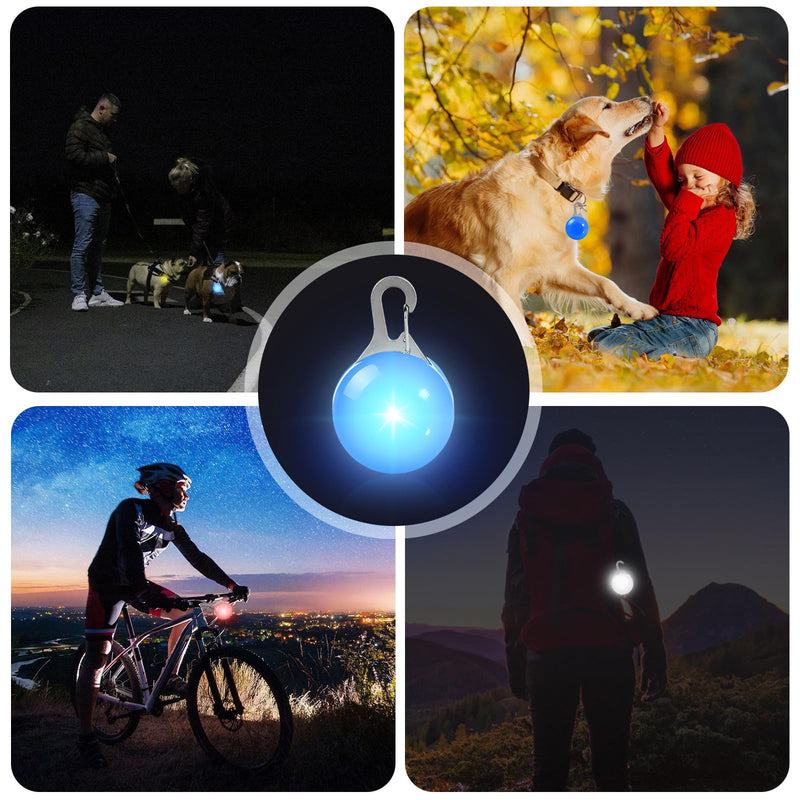 GAOUTO Pack of 15 dog light pendants, flashing light dog, dog safety flashing light clip-on LED light pendant, pet light collar with 3 flashing modes, light pendant for school bags and children - BeesActive Australia