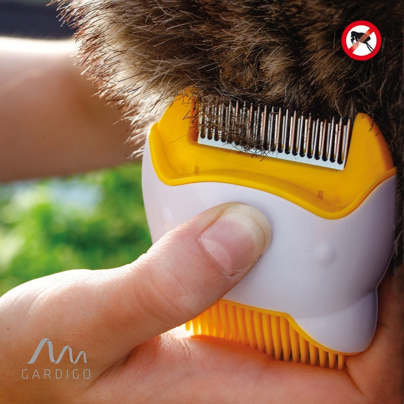 GARDIGO® electric flea comb, lice comb for dogs & cats, suitable for long-haired and short-haired I non-toxic nit comb with metal teeth - BeesActive Australia