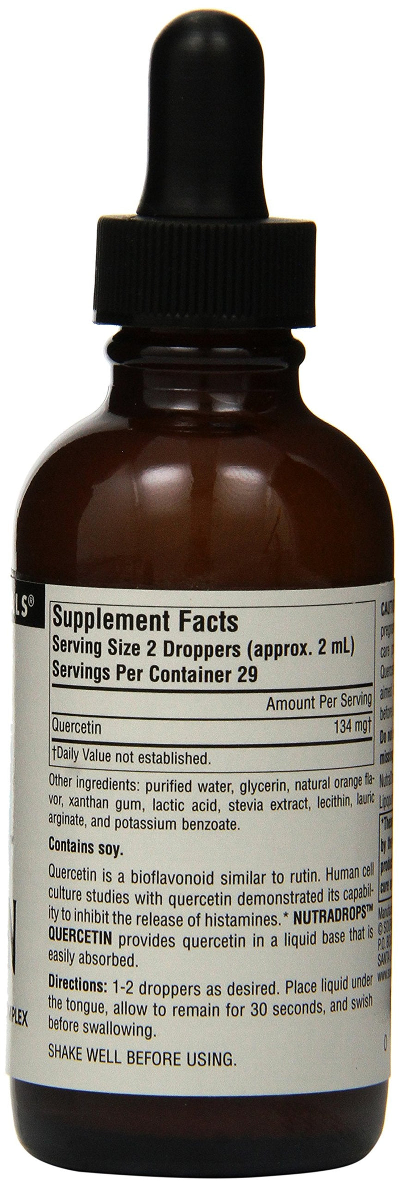 Source Naturals Quercetin NutraDrops, Bioflavonoid Complex - 2 Fluid oz. | Seasonal Allergy Support | Easily Absorbed | Contains Soy*