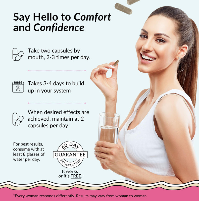 Flower Power Vaginal Moisturizer | Feminine Care for Women - 60 ct - End Vaginal Dryness with Slippery Elm Bark | Feminine Care for Vaginal Health - Made in USA - BeesActive Australia