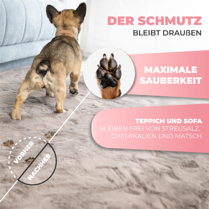 MAGGIE & COOPER Paw Cleaner (Size S, Color: Pink) | clean paws | Includes microfiber towel | 2 different sizes available | dishwasher safe | soft brushes Small - BeesActive Australia