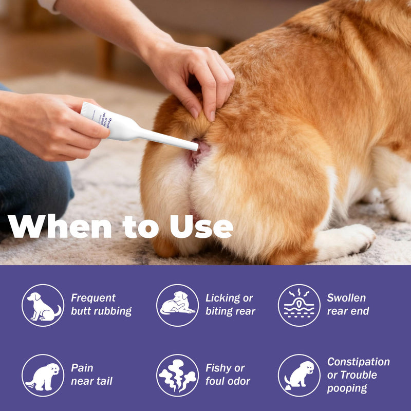 Anal Gland Support for Dogs - Dog Constipation Relief - Anal Gland Chew Alternative - Anal Gland Relief for Dogs, Scooting Relief & Healthy Intestinal Function - 3-Pack
