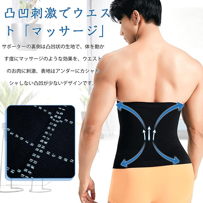 Sawaiko Waist Supporter, Belly Wrap, Tummy Tightening, Unisex, Thin, Cold Protection, Women's, Men's, Cold Retention, Warm, Stomach Wrap, Thin, Warm, Support Belt Corset, Soft, Breathable - BeesActive Australia