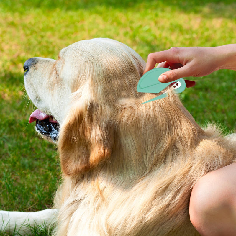 TECHEEL Pet Knotting Comb 10 Pieces Detangling Knife Cat Knot Comb Detangling Tool for Dogs Detangler with Steel Blade Pet Knot Opener Hair Removal Comb for Cat Dog Pet - BeesActive Australia