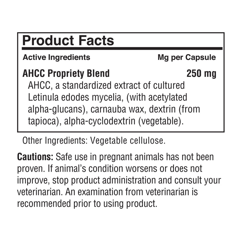 NK-9, AHCC Supplement for Dogs & Cats - Dietary Supplement to Support Immune System - Made for Pet's Immune Defenses - 30 Capsules, 250mg/capsule - PawsPlanet Australia