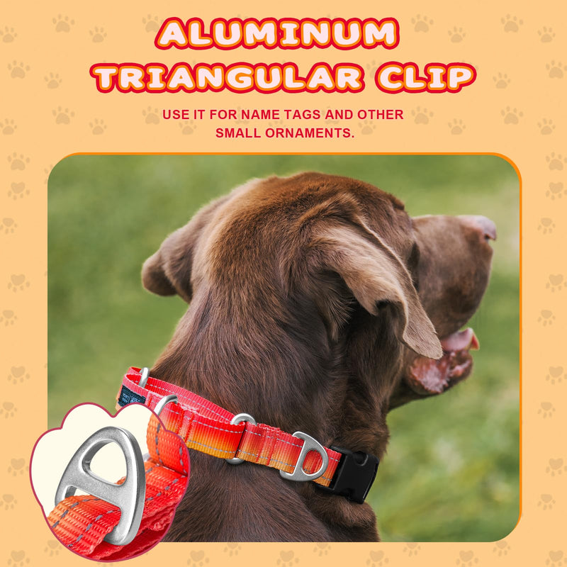 Arblina Martingale Dog Collar, Reflective Pull Stop Collar Dogs for Large Medium and Small Dogs, Nylon Pull Collar with Stop for Dogs Whippets, Greyhounds, Saluki, Orange, S - BeesActive Australia