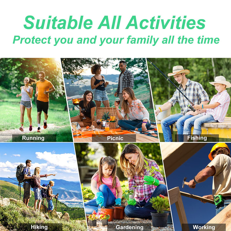 Mosquito Repellent Bracelets, 21 Pack Individually Wrapped Waterproof Insect Bug Repellent Wristbands for Kids Adults Outdoor Camping Fishing Traveling - BeesActive Australia