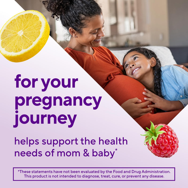 Vitafusion Prenatal Vitamins for Women | 90 Gummies | Gummy with Folic Acid and DHA | Raspberry Lemonade Flavor | Gluten and Dairy-Free Multivitamin Supplement 90 Count (Pack of 1)