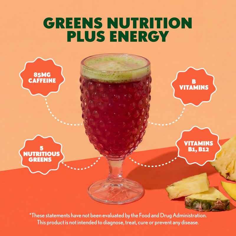 Amazing Grass Fizzy Green Energy Tablets, Caffeinated, Tropical, 60 Count | Effervescent Greens Tablet with 85mg Plant-Based Caffeine, 1 Serving of Fruits & Veggies, Vitamins B1 & B12 Energizing Tropical 10 Count (Pack of 6)
