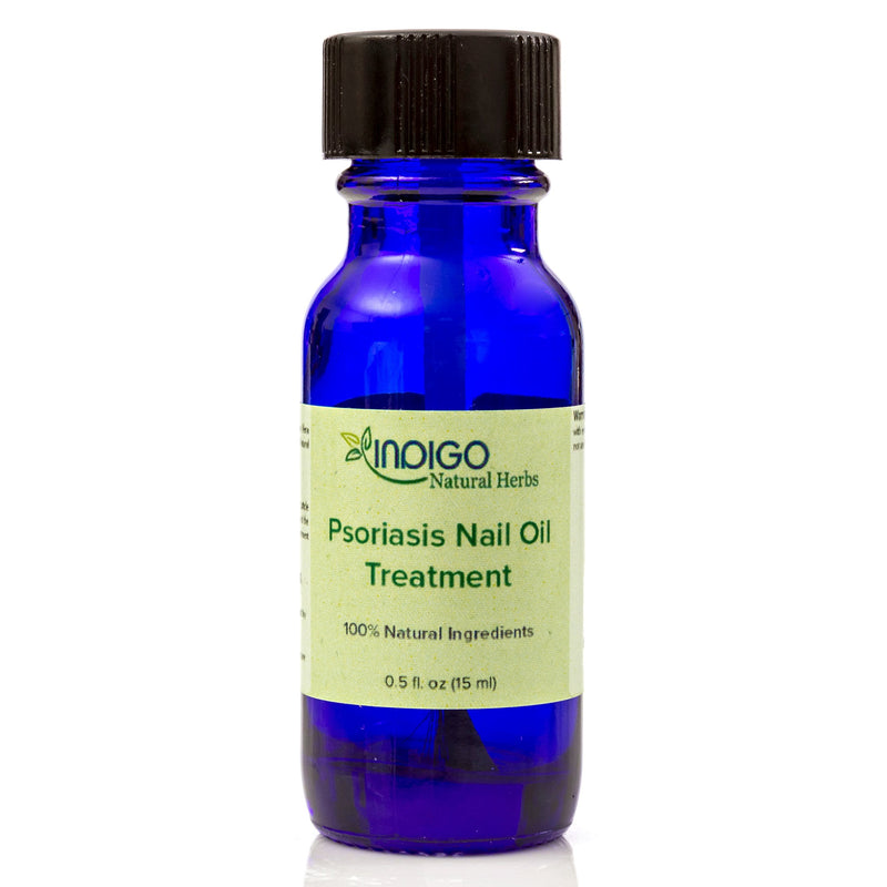 Psoriasis Nail Oil Care from Indigo Natural Herbs. Toenails, Fingernails, Skin Care. Relief of Chapping, Cracking, Roughness, Redness, Dryness, Fungus. Repairs and Strengthens Nails. (15 ml) 0.51 Fl Oz (Pack of 1) - BeesActive Australia