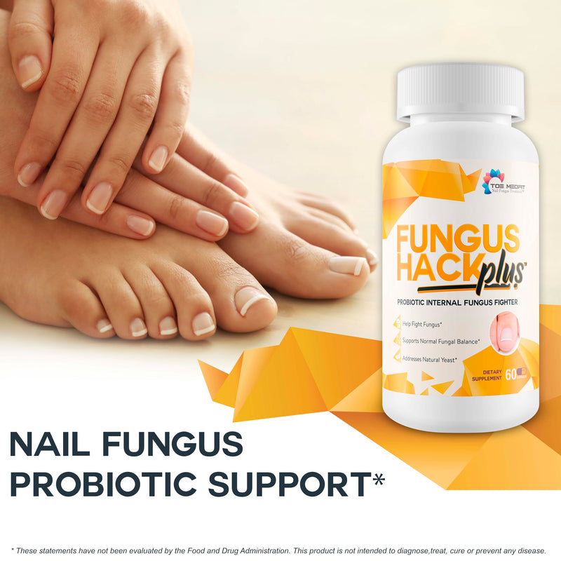 Fungus Hack Plus Probiotic Internal Fungus Fighter - Antifungal Probiotic - Nail Fungus Treatment - This Toe Fungus Treatment is Designed to Balance Probiotics to Help Fight Off Fungus
