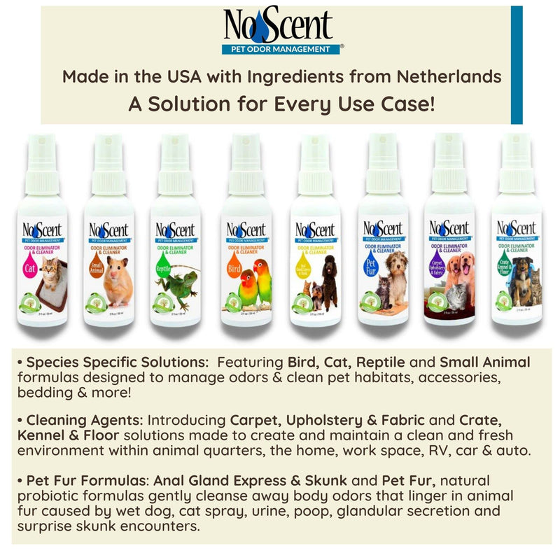 No Scent Pet Fur Odor Spray & Rinseless Cleaner for Dog, Cat, Hamster, Small Animal & Furry Pets (8 Fl Oz / 237 mL) 8 Fl Oz (Pack of 1) - PawsPlanet Australia