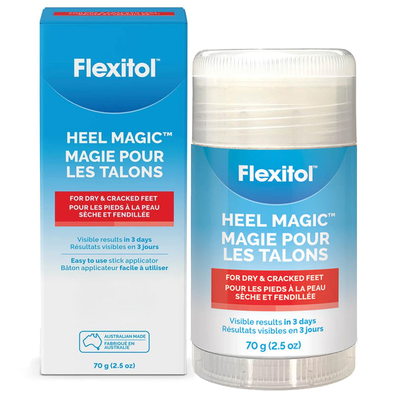 Flexitol Heel Magic Stick, Cracked Heel Cream & Foot Balm, Urea-Based Moisturizing Stick with Shea Butter & Vitamin E, 2.5 oz 2.5 Fl Oz (Pack of 1)