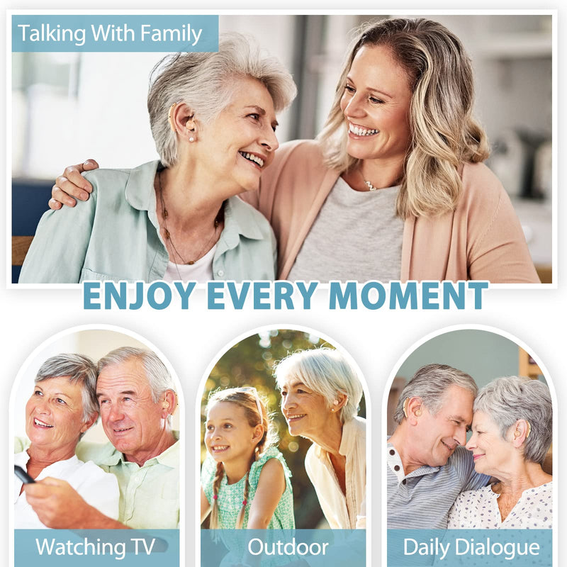 Hearing Amplifiers,Hearing Aids for Seniors,Off-white Off-white