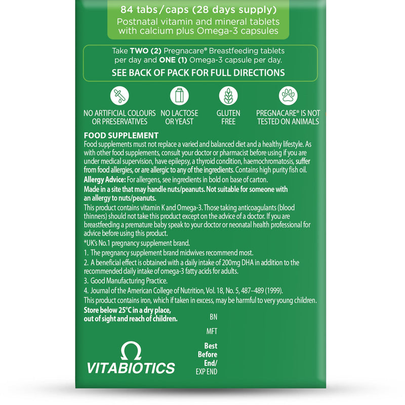 Vitabiotics - Pregnacare - Breast-Feeding - 84 Tablets