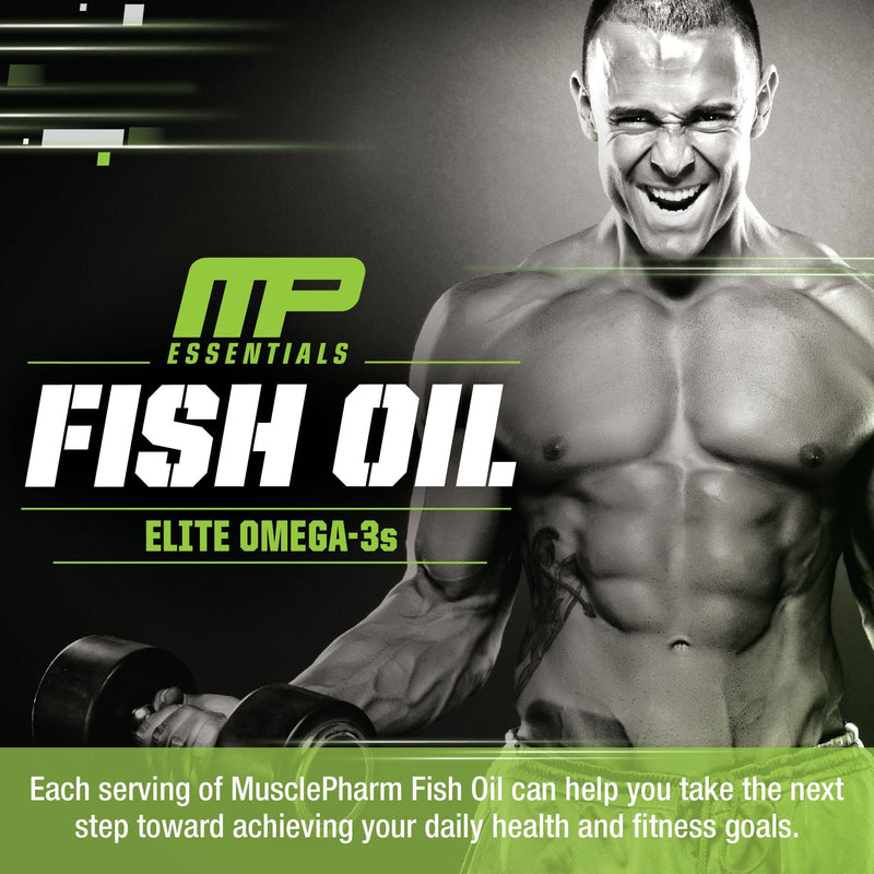 Muscle Pharm Essentials Fish Oil Omega 3-60 Liquid Softgels - 30 Servings | 2000mg Omega 3 Fish Oil, Cardiovascular Support, Immune Health, Joint Wellness, Athletic Recovery 60 Count (Pack of 1)
