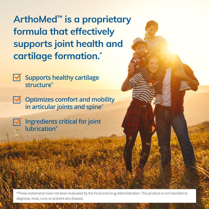 Euromedica ArthoMed - 60 Capsules - Clinically Studied Boswellia & Curcumin, Devil’s Claw - Joint & Spine Health, Cartilage Formation, Flexibility, Comfort - 30 Servings - BeesActive Australia