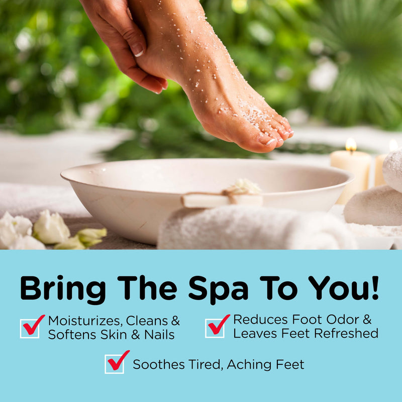 Fungi-Nail Foot & Nail Soak with Tea Tree Oil - Moisturize, Reduce Foot Odor, & Soothe Aching Feet - A Therapeutic Blend of Rich Mineral Epsom Salt, Pure Sea Salt, and 7 Essential Oils - 1 Pound - BeesActive Australia