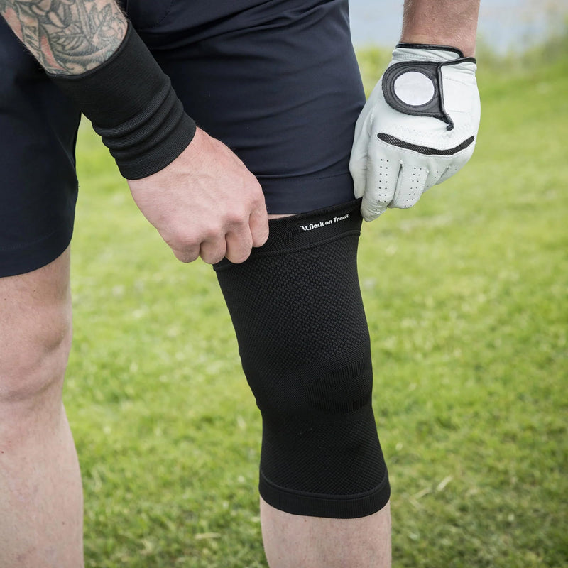 Back on Track Physio Knee Brace 4-Way Stretch 1107 with Welltex Technology, Black, Medium - BeesActive Australia