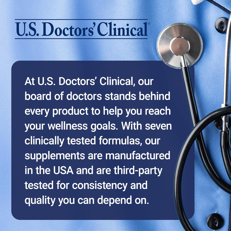 U.S. Doctors' Clinical Prostata - Clinically Proven Prostate Supplement for Men - Urinary Tract & Bladder Support - Saw Palmetto, Vitamin E, Pumpkin Seed - USA Manufactured- 90 Capsules[30-Day Supply]