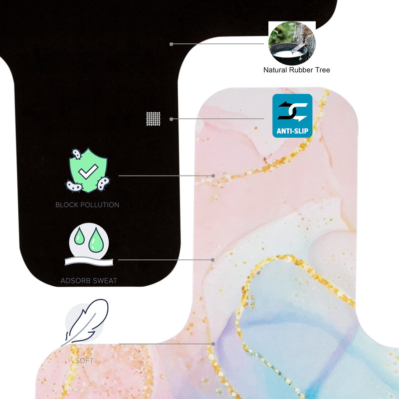 Echome Pilates Reformer Mat Towel - Non Slip, Light Weight, Easy to Wash, Portable Shinning