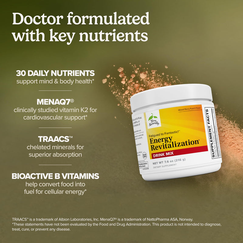 Terry Naturally Fatigued to Fantastic Energy Revitalization - 7.6 oz | Cellular Energy and Daily Stamina Support. 7.6 Ounce (Pack of 1)