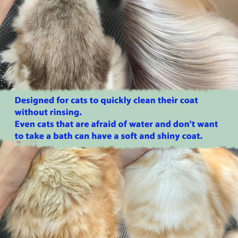 Waterless Cat Shampoo No Rinse Kitten Shampoo, Easy Cat Bath Cleaning Fur Lick Safe - Hypoallergenic Cat Shampoo for Long and Short Hair - BeesActive Australia