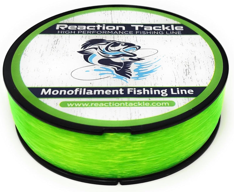 Reaction Tackle Monofilament Fishing Line - Premium Nylon Mono Line, Strong & Abrasion-Resistant, Low Memory for Smooth Long Casts - Freshwater & Saltwater