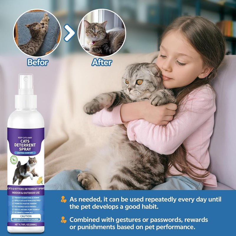 Cat Scratch Spray Deterrent for Furniture, Cat Anti Scratch Spray, Cat Repellent Spray Training Outdoor, Cat Deterrent Spray for Scratching - BeesActive Australia